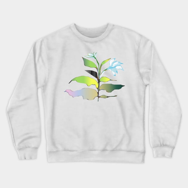 Tropical Flowers Crewneck Sweatshirt by mindprintz